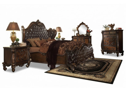 Luxe Klasse Slaapkamer Set Barok Rococo Beddecor Dubbel Bed Bedden
