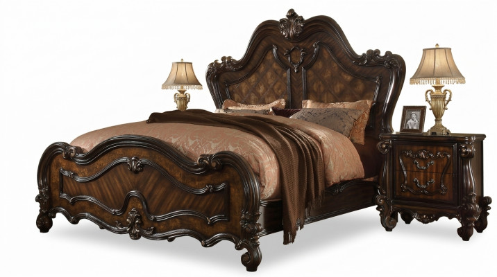 Koninklijk tweepersoonsbed + 2x nachtkastje console compleet set nieuw