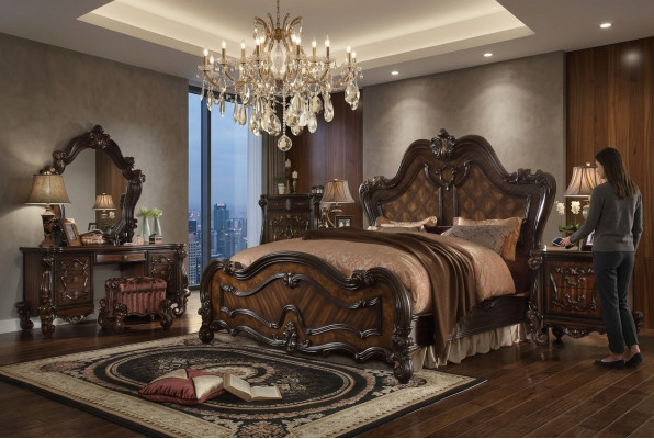 Chesterfield tweepersoonsbed bed ontwerp huwelijksbed luxe bedden barok antieke stijl
