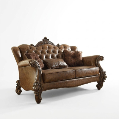 Bankstel 3-zits woonlandschap sofa's bankstel Bekleding leder hout