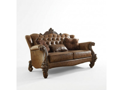 Bankstel 3-zits woonlandschap sofa's bankstel Bekleding leder hout