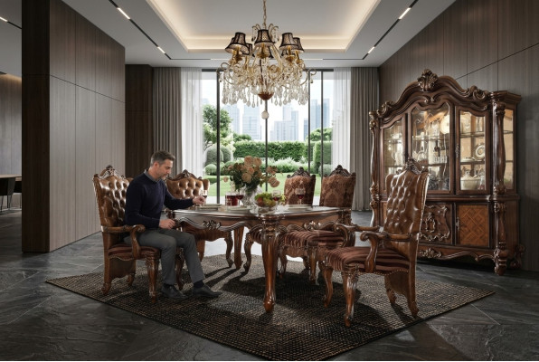 Klassieke luxe tafel Houten tafels Decoratie Rococo Barok Antieke stijl Eet Woon