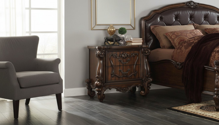 Klassiek nachtkastje nachtkast massief console plank slaapkamer hout nieuw