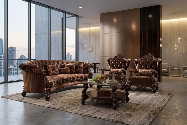 Bank 4-zitsbanken Luxe gestoffeerde banken Stoffen banken Luxe bank Ontwerper