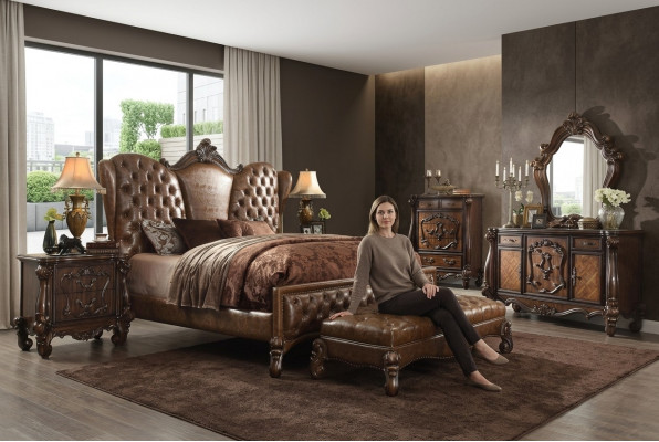Ontwerp slaapkamer 6-delig. Slaapkamer compleet deco set bed nachtkastje
