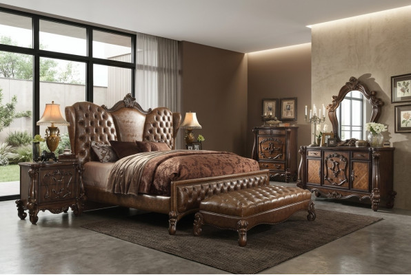 Ontwerp slaapkamer 6-delig. Slaapkamer compleet deco set bed nachtkastje