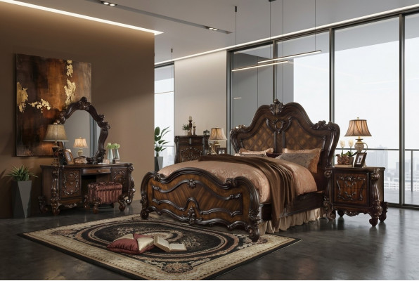 Kaptafel Spiegel Krukje Luxe console Slaapkamer ladekast Barokstijl