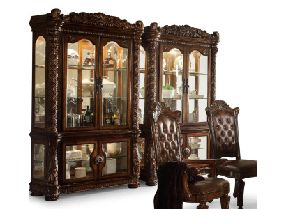 Vitrine kast Vitrines Woonkamer Kijkkasten Barok Rococo Hout