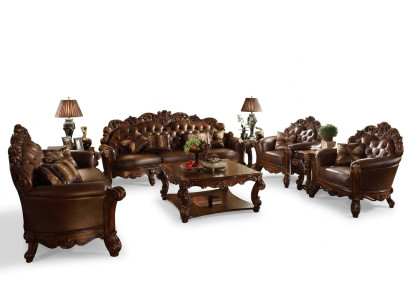 Lederen sofa, sofagarnituur set, garnituur, couchgroep, Chesterfield sofa, barok.