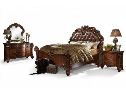 Klassieke slaapkamerset Bed Nachtkastje Ladenkast Spiegel Ladenkast
