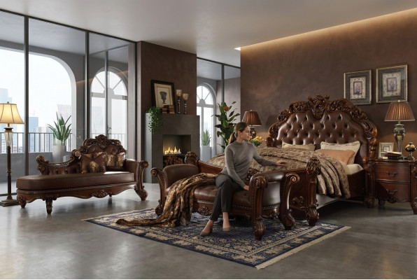 Tweepersoonsbed Bed Huwelijksbed Luxe Bedden Barok Rococo Antieke Stijl Chesterfield