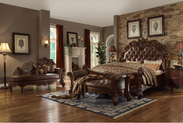 Tweepersoonsbed Bed Huwelijksbed Luxe Bedden Barok Rococo Antieke Stijl Chesterfield