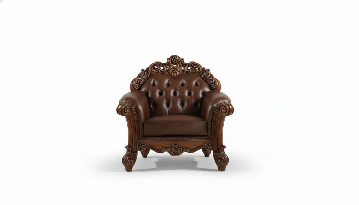 Lederen fauteuil 1-zitsbank Banken Bekleding Ontwerp Luxe Klassieke eenzitter