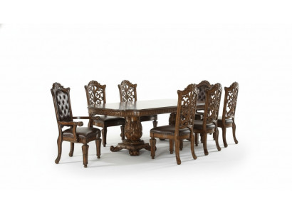 Eetkamer set Barok Rococo tafel & 8x Chesterfield stoelen 9-delige set