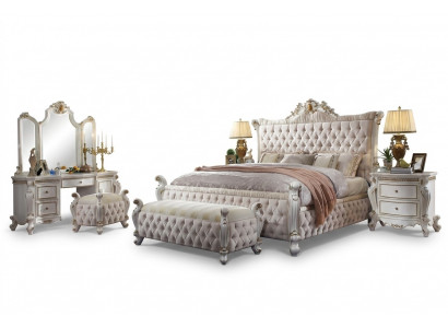 Klassieke slaapkamer set barok rococo bed nachtkastje ladekast