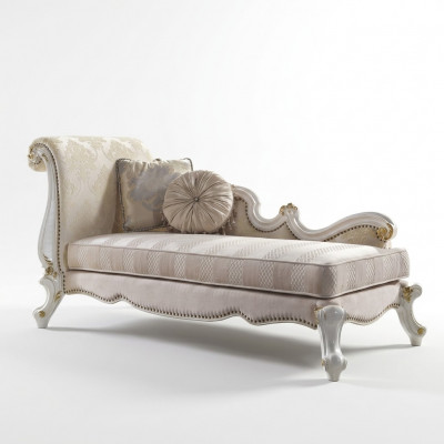 Chaiselongue Chaiselongues Stoff Sofa Liege Deko Chaise Club Relax Textil.