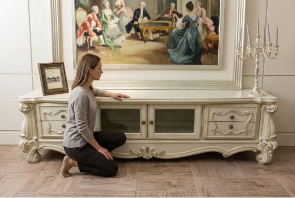 Dressoir TV laag TV-kast tafel woonkamer hout decoratie klassiek