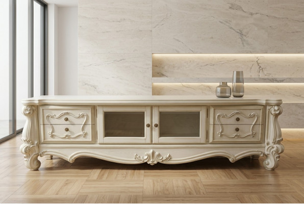 Dressoir TV laag TV-kast tafel woonkamer hout decoratie klassiek