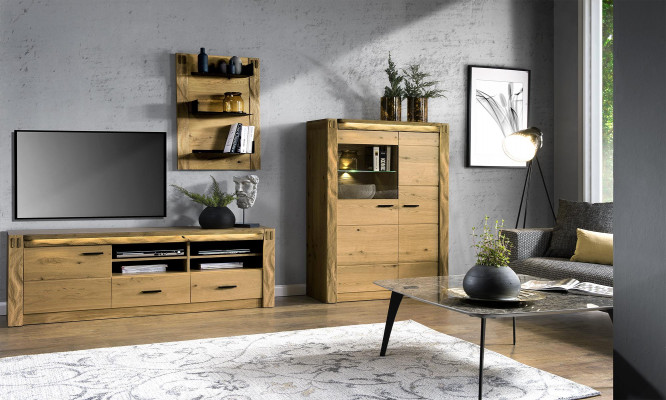 Spiegel Wandspiegel ontwerper Hal woonkamer bad hout glas ontwerp 151x70cm xxl