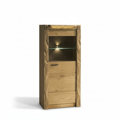 Muurkast Kasten Vitrine Glas Ontwerp Hoog Hout Vitrines Woonkamer Meubels