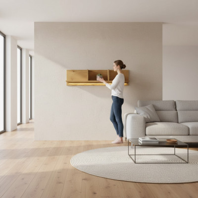 Wandplank Wandplank Plank Boekenplank Wooneenheid Woonkamer Muurplank 151x38cm