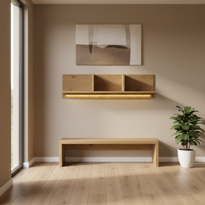 Wandplank Wandplank Plank Boekenplank Wooneenheid Woonkamer Muurplank 151x38cm