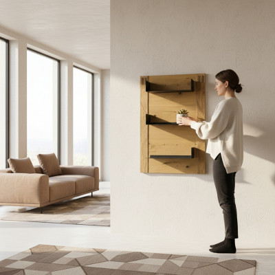 Wandplank Boekenplank Boekenkast Boekenplank Woonkamer Wandkast Design