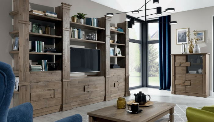 Wandmeubel Kastensysteem Woonkamer Kast Landhuis Commode TV