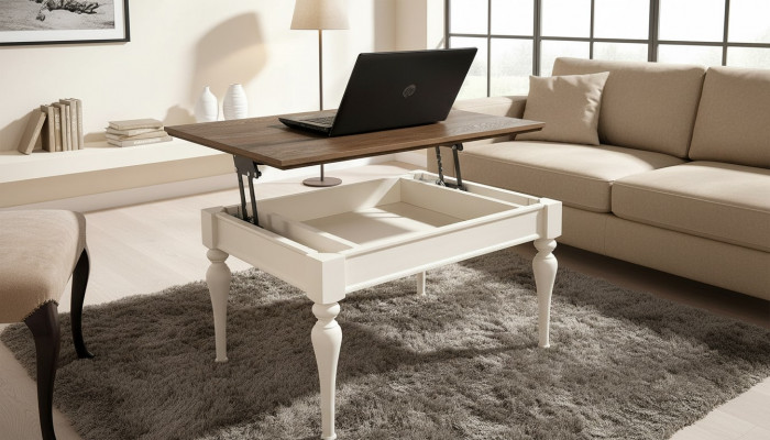 Multifunctionele bank salontafel houten koffie bijzettafels design woonkamer nieuw.