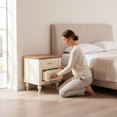 Klassieke console nachtkastje bijzettafel slaapkamer tafels consoles nieuwe kamer hout