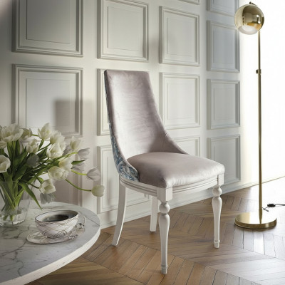 Ontwerperstoel Luxe Fauteuil Gestoffeerde Stoelen 1x Fauteuil Woon Eetkamer Textiel