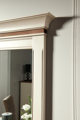Spiegel Houten lijst Wandspiegel Klassieke designer spiegel 97x70cm Hout xxl groot