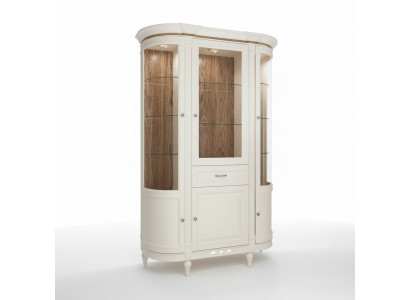 Klassieke kasten vitrine hout Edele luxe glazen kast houten rek