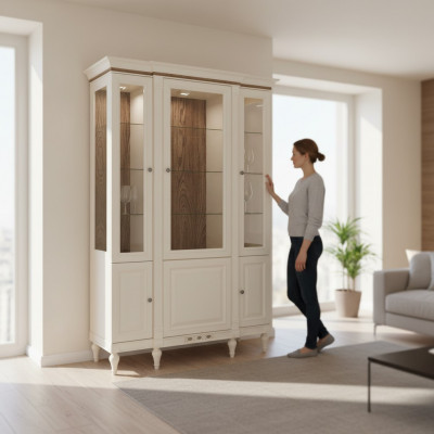 Vitrinekast Klassieke vitrines Woonkamer Woonkamerkasten