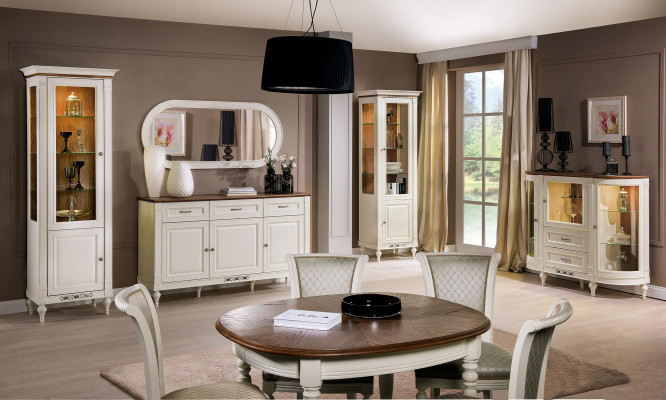 Vitrine kast dressoir glazen rek vitrinekasten houten kasten bar woonkamer