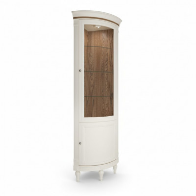 Eck Vitrine Vitrinenschrank Vitrines Woonkamer Kijkkasten Design Hout Nieuw