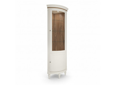Eck Vitrine Vitrinenschrank Vitrines Woonkamer Kijkkasten Design Hout Nieuw