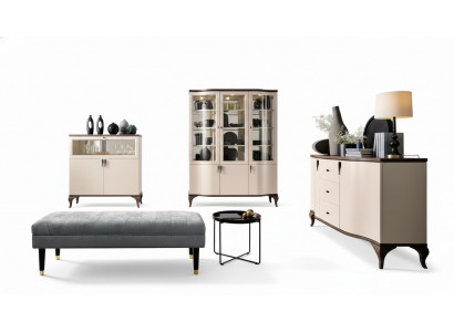 Woonkamer meubelset - dressoir barkast vitrine 3-delige set ontwerp