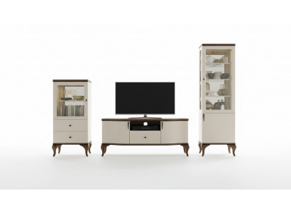 Klassieke woondecoratie wand woonkamer vitrine dressoir RTV-rek muren