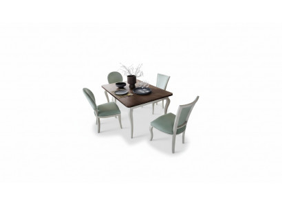 Eetkamerset Eettafel 4 x Stoel Set Set Garnituur Eetgroep Tafel Klassiek