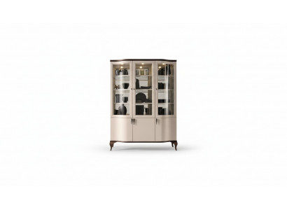 Klassieke kasten vitrine vitrines hout kostbare luxe glazen kast hout