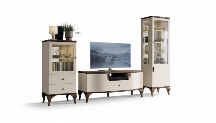 Ontwerp Glazen Vitrinekast Woonkamer Etalage Vitrinekast Plank Dressoir Hout
