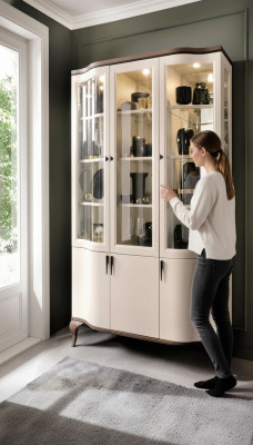 Kasten Vitrine Vitrines Hout Kostbare Luxe Glas Kast Hout Plank