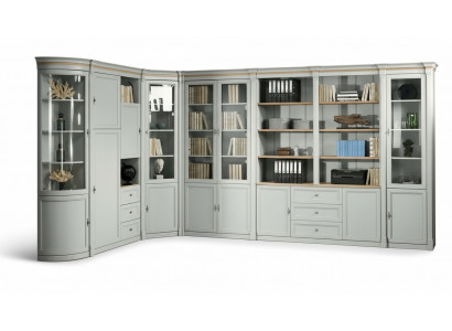 Bureau kast muur hoekkast hout luxe meubels - Offerte aanvragen - Andere maat