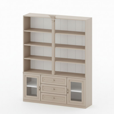 Klassieke kasten kast wandmeubel vitrine vitrinekast hout
