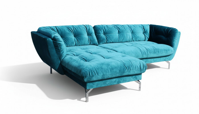 Hoekbank L-vorm Bank Designbank Bekleding Textiel Nieuwe Hoekopstelling