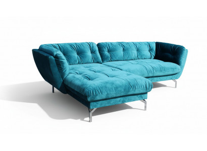 Hoekbank L-vorm Bank Designbank Bekleding Textiel Nieuwe Hoekopstelling