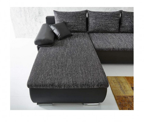 Hoekbank L-vorm Bank Bank Ontwerp Slaapbank Bekleding Bedfunctie Textiel