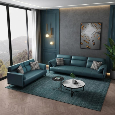 Sofa 3-zits leren bankstel bank woonlandschap set design modern zitplaats