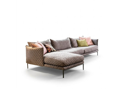 Hoekbank L-vorm Bank Woonlandschap Set Ontwerp Modern Bankstel Stof Textiel Nieuw